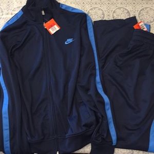Nike Tracksuit, SZ L, NWT, $85, Blue/Blue Pinstrip